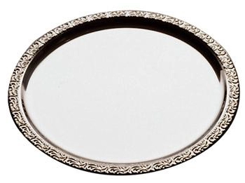 Een "aps dienblad ""schoner essen"" diameter: 310 mm zilver " koop je bij NiceSupplies.nl