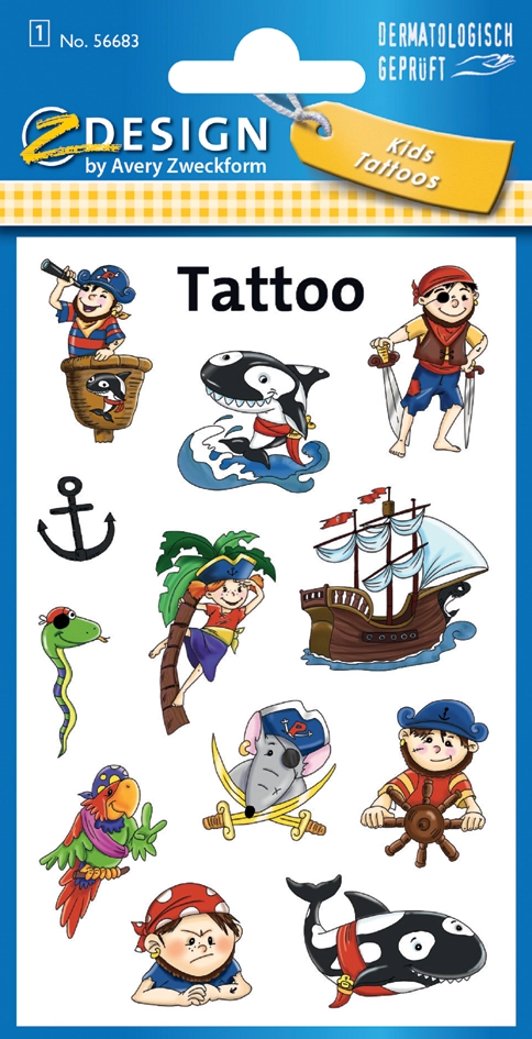 Een "avery zweckform zdesign kids tattoos ""dino"" " koop je bij NiceSupplies.nl