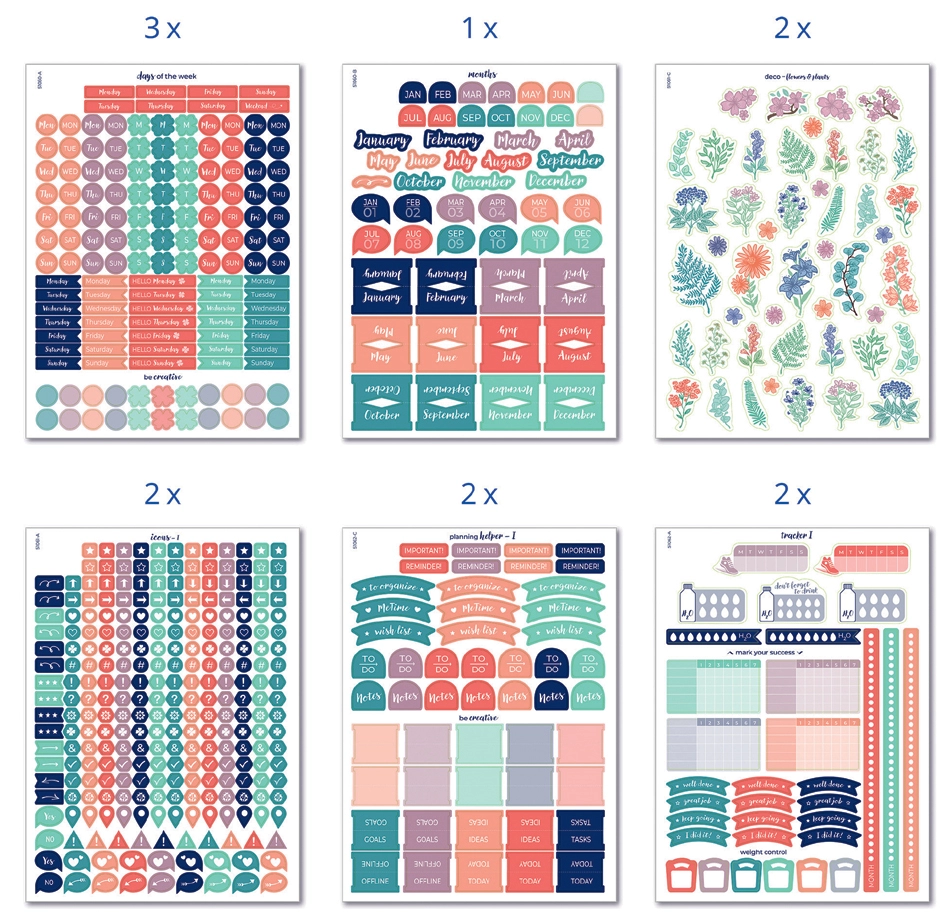 Een "avery zweckform zdesign planungs-sticker ""starter set"" " koop je bij NiceSupplies.nl