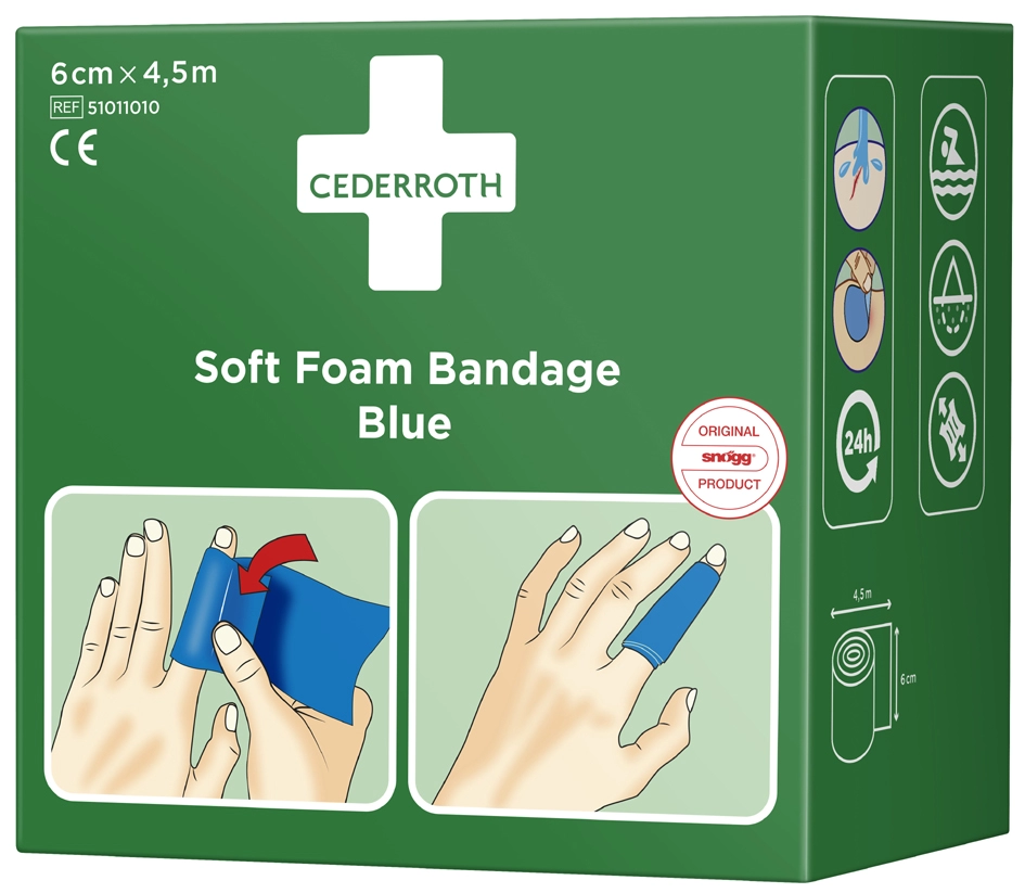 Een "cederroth pleister ""soft foam bandage"" beige " koop je bij NiceSupplies.nl