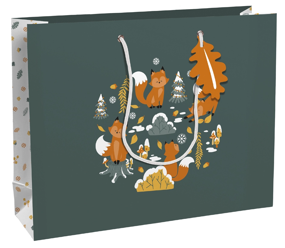 Een "clairefontaine kerst-cadeautas ""fox"" medium " koop je bij NiceSupplies.nl