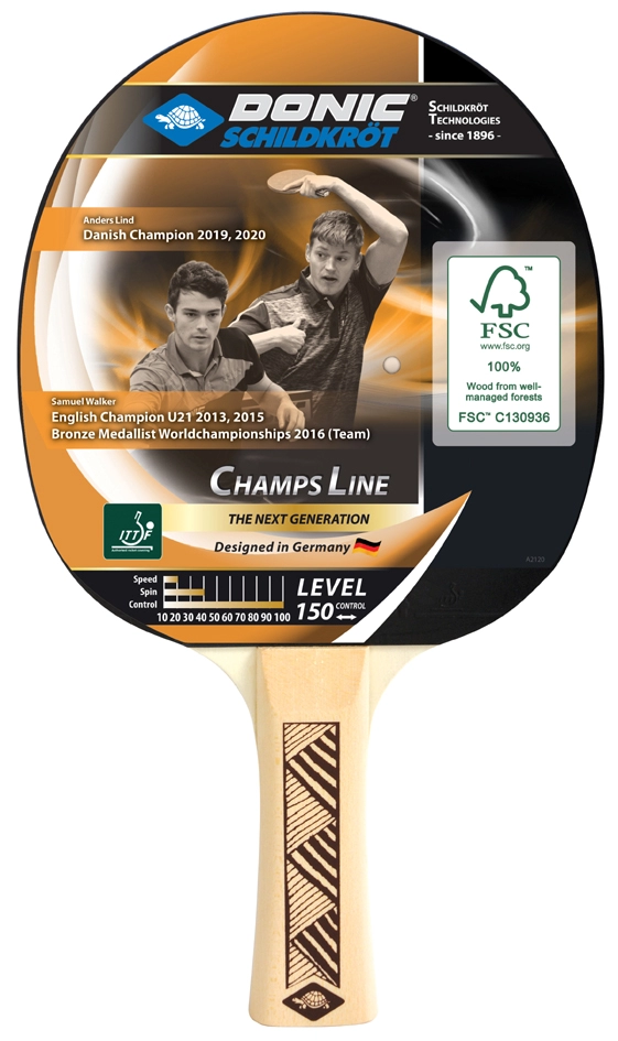 Een "donic schildkrot tafeltennisbadje ""champs line 150 fsc"" " koop je bij NiceSupplies.nl