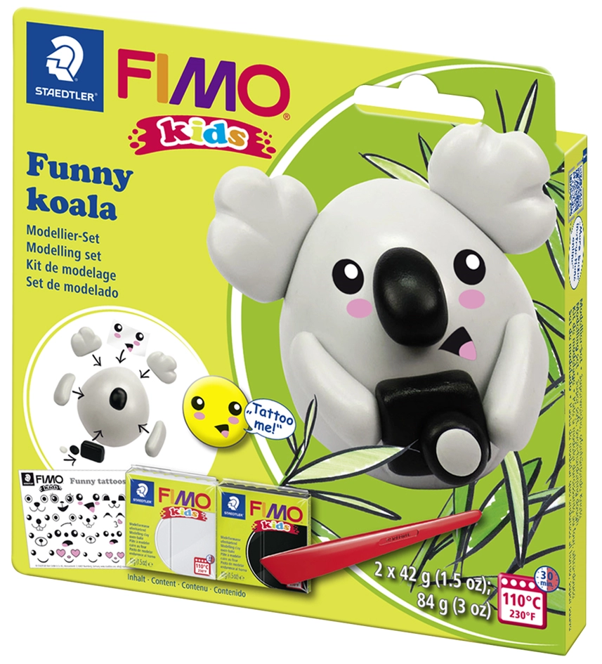 Een "fimo kids boetseer-set ""funny koala"" blister " koop je bij NiceSupplies.nl