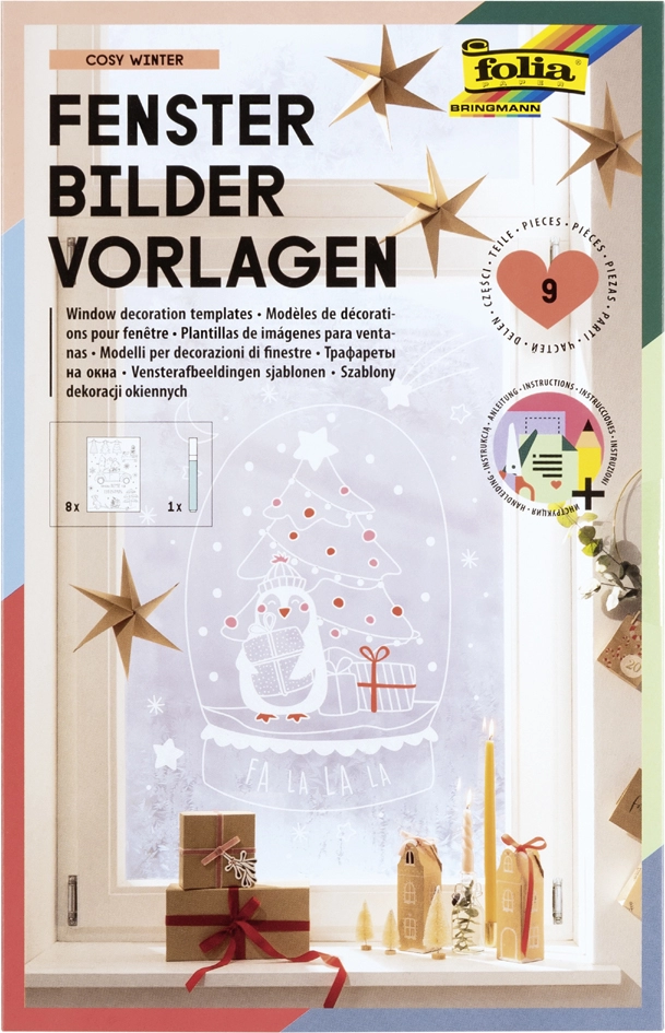 Een "folia fensterbilder-vorlagen ""cosy winter"" -premium " koop je bij NiceSupplies.nl