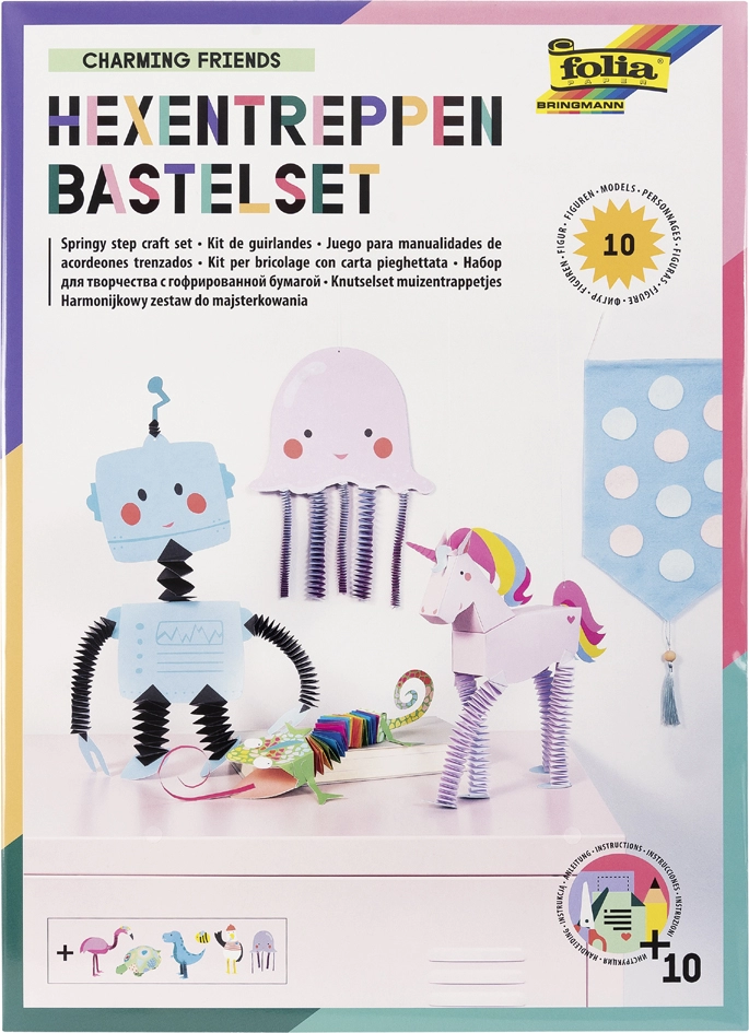 Een "folia knutsel-set hexentreppen ""charming friends"" " koop je bij NiceSupplies.nl