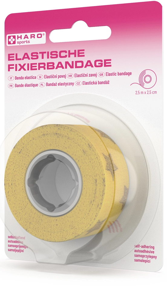 Een "haro elastische fixierbandage ""stern"" 25 mmx2,5 m " koop je bij NiceSupplies.nl