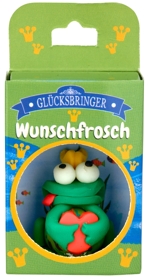 Een "hergo gelukswelten wunschfrosch ""bitte k?ssen en w?nschen!""" koop je bij NiceSupplies.nl