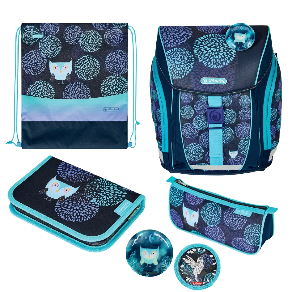 Een "herlitz schooltas filolight plus ""flower owl"" " koop je bij NiceSupplies.nl