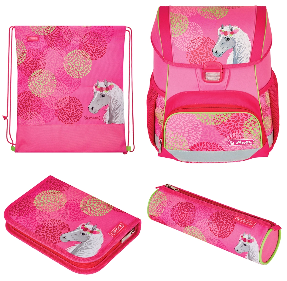 Een "herlitz schooltas loop plus ""bloomy horse"" " koop je bij NiceSupplies.nl