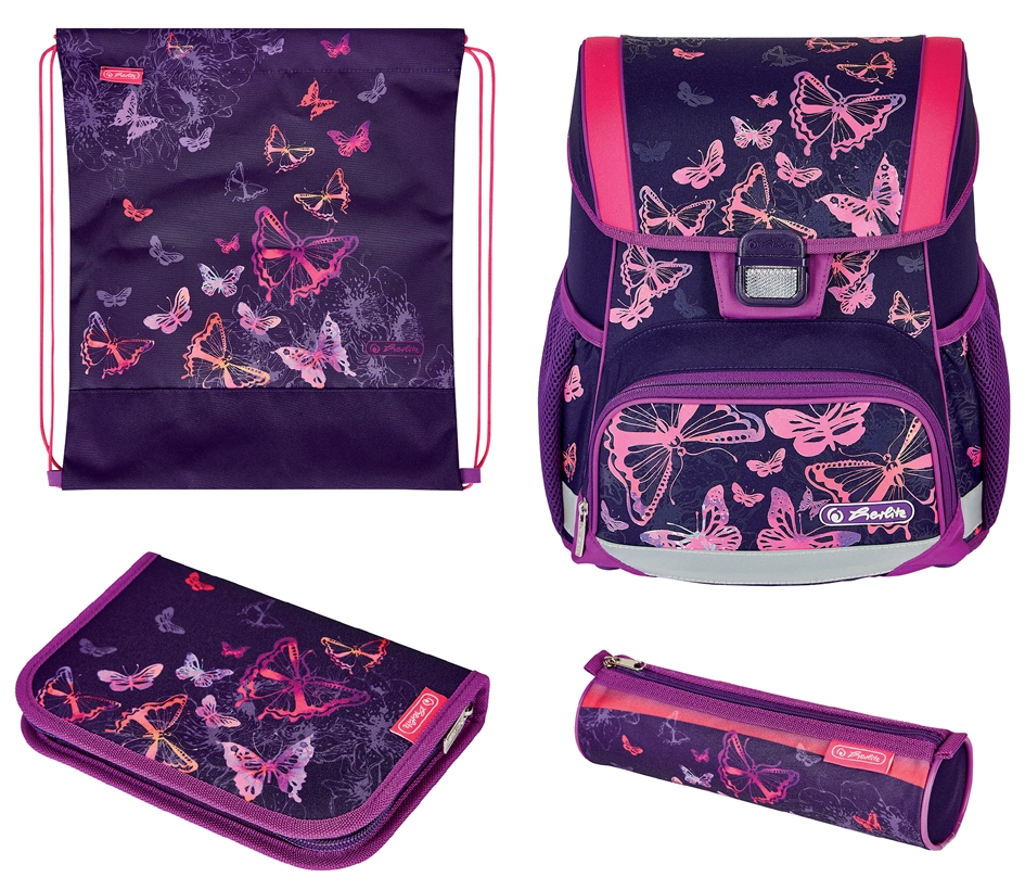 Een "herlitz schooltas loop plus ""butterflies"" " koop je bij NiceSupplies.nl