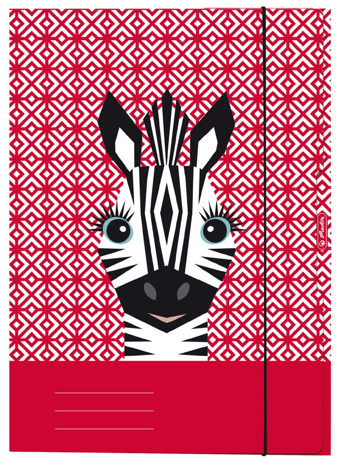 Een "herlitz tekeningenmap ""cute animals zebra"" din a4 " koop je bij NiceSupplies.nl