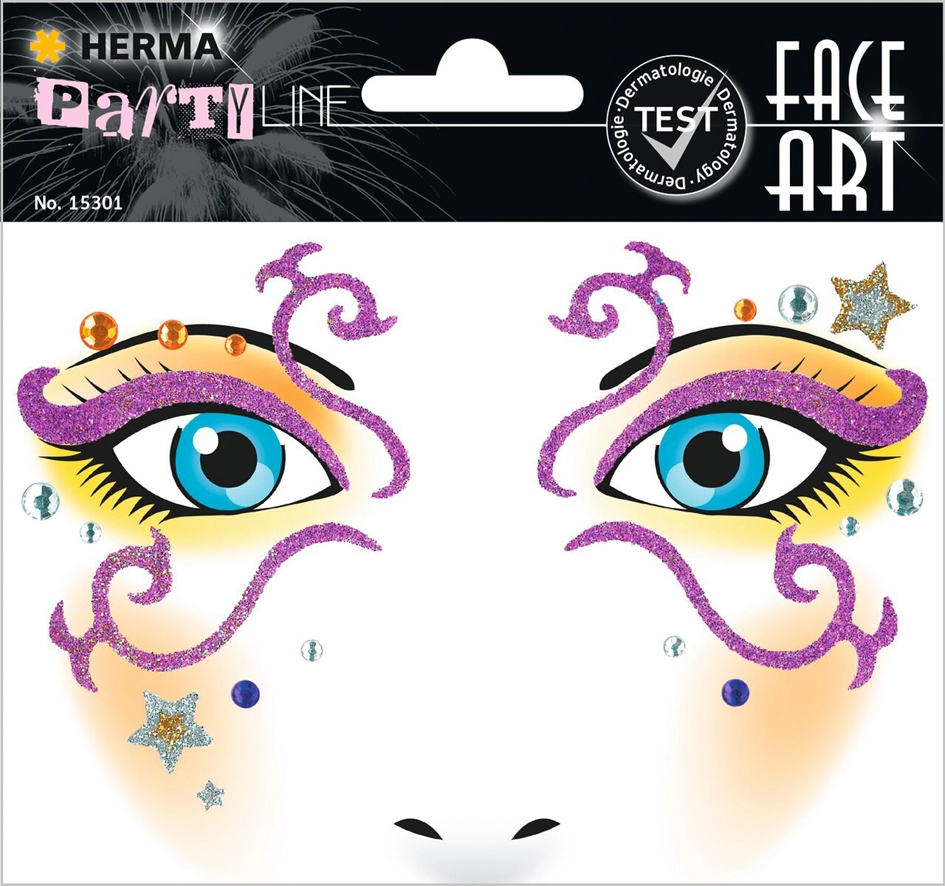 Een "herma face art sticker gezicht ""clown annie"" " koop je bij NiceSupplies.nl