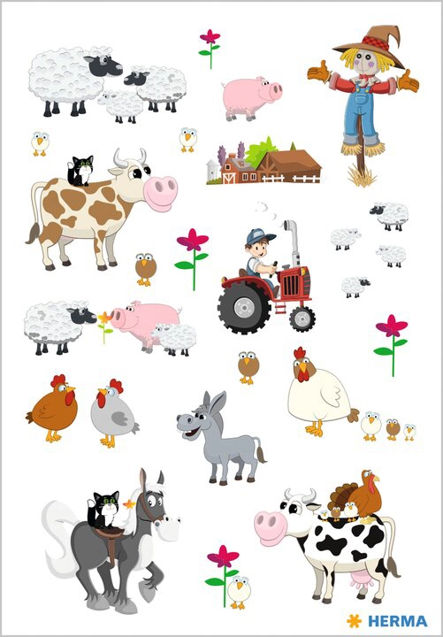 Een "herma sticker decor ""kleine farm"" " koop je bij NiceSupplies.nl