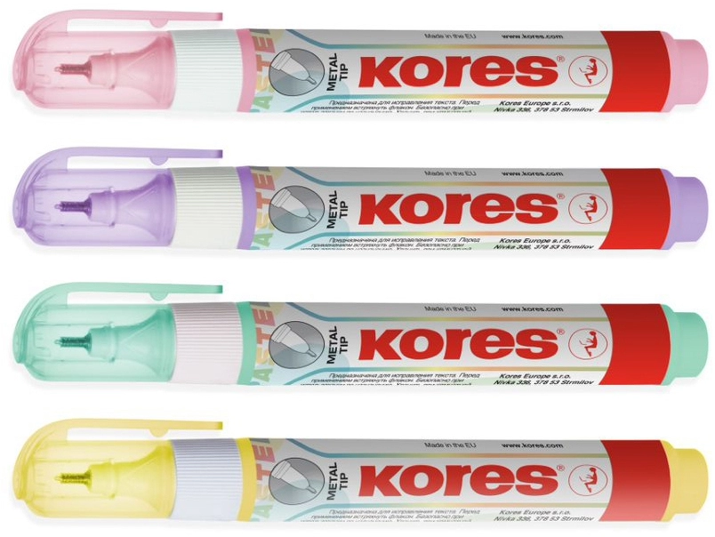 Een "kores correctiestift ""metal tip pastel"" inhoud: 10 g " koop je bij NiceSupplies.nl