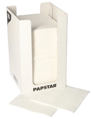 Een "papstar cocktail-servetten ""punto"" 200x200 mm wit " koop je bij NiceSupplies.nl