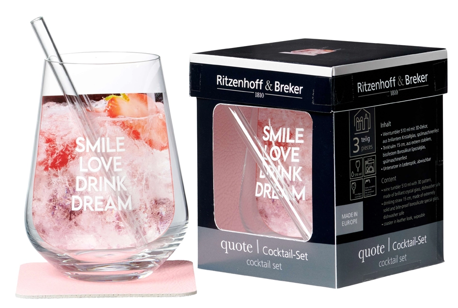 Een "ritzenhoff & breker cocktail-set ""smile"" 3-delig " koop je bij NiceSupplies.nl