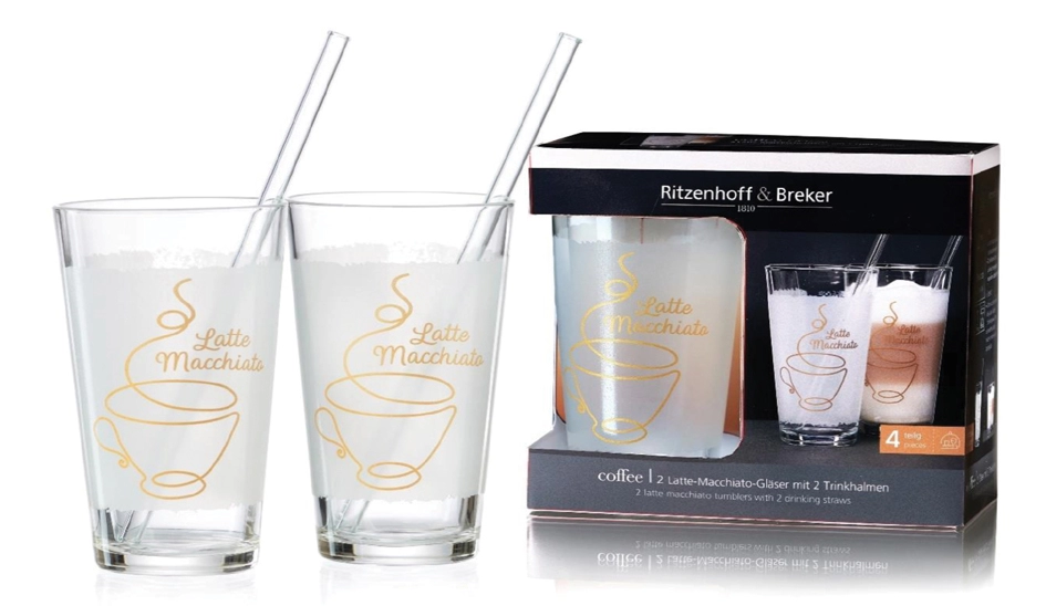 Een "ritzenhoff & breker latte-macchiato-set ""coffee"" " koop je bij NiceSupplies.nl