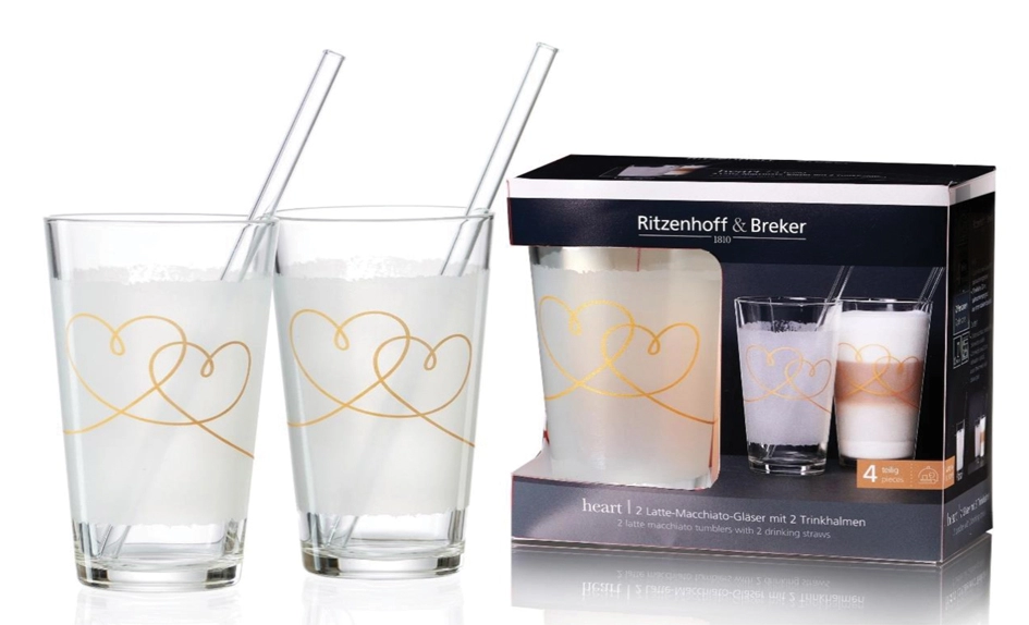 Een "ritzenhoff & breker latte-macchiato-set ""heart"" " koop je bij NiceSupplies.nl