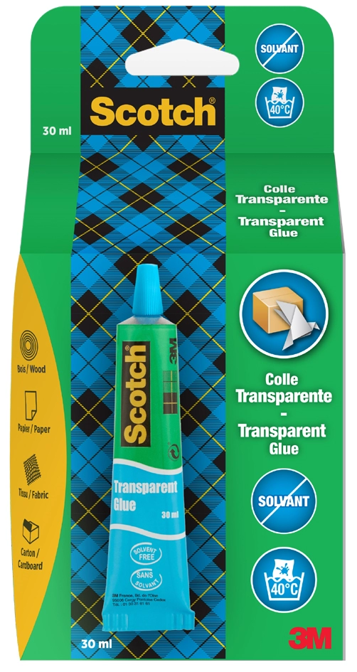 Een "scotch alleslijm ""transparant lijm"" 30 ml " koop je bij NiceSupplies.nl