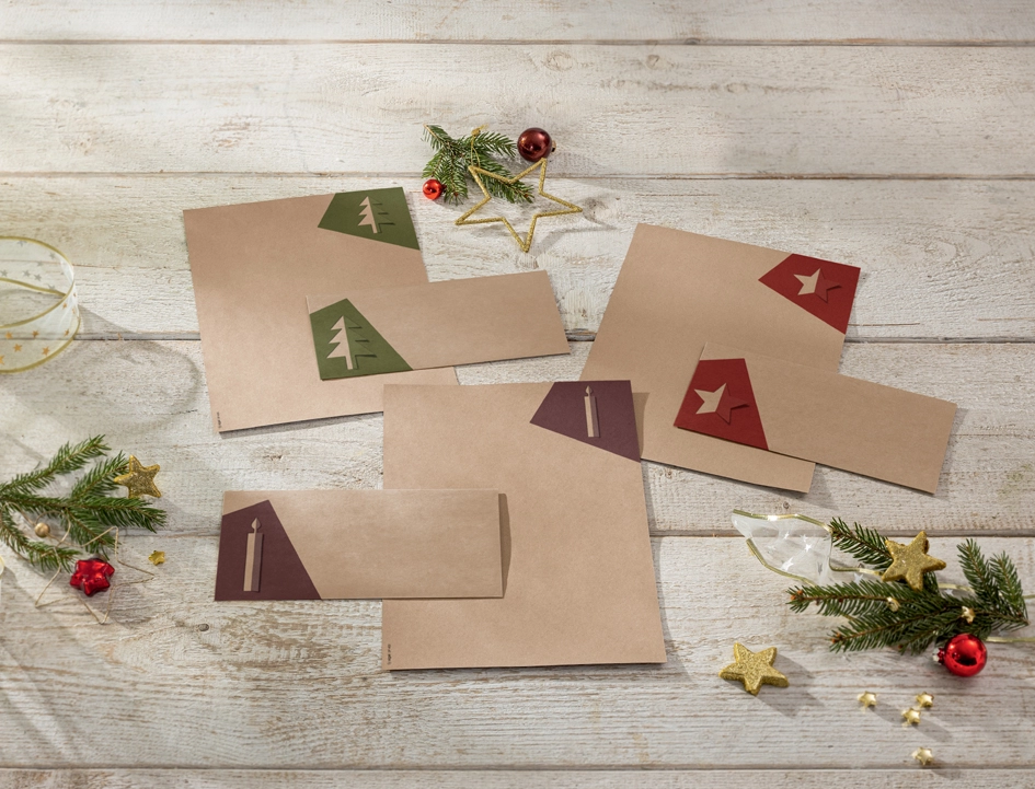 Een "sigel kerst-omslag-set ""cut-out style"" din lang " koop je bij NiceSupplies.nl