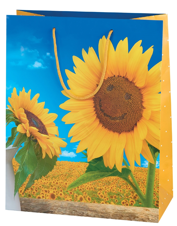 Een "susy card cadeautas ""sunflower smile"" " koop je bij NiceSupplies.nl