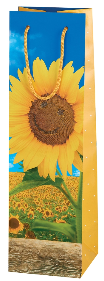 Een "susy card flessentas ""sunflower smile"" voor 1 fles " koop je bij NiceSupplies.nl