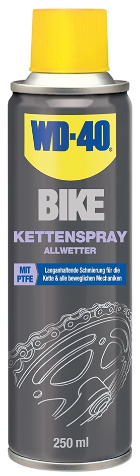 Een "wd-40 bike kettenspray ""allwetter"" 250 ml " koop je bij NiceSupplies.nl