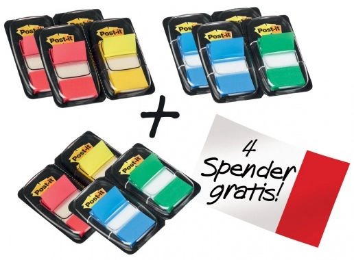 Een 3m post-it index 680 actie 8 pak 50 stroken en gratis koop je bij NiceSupplies.nl