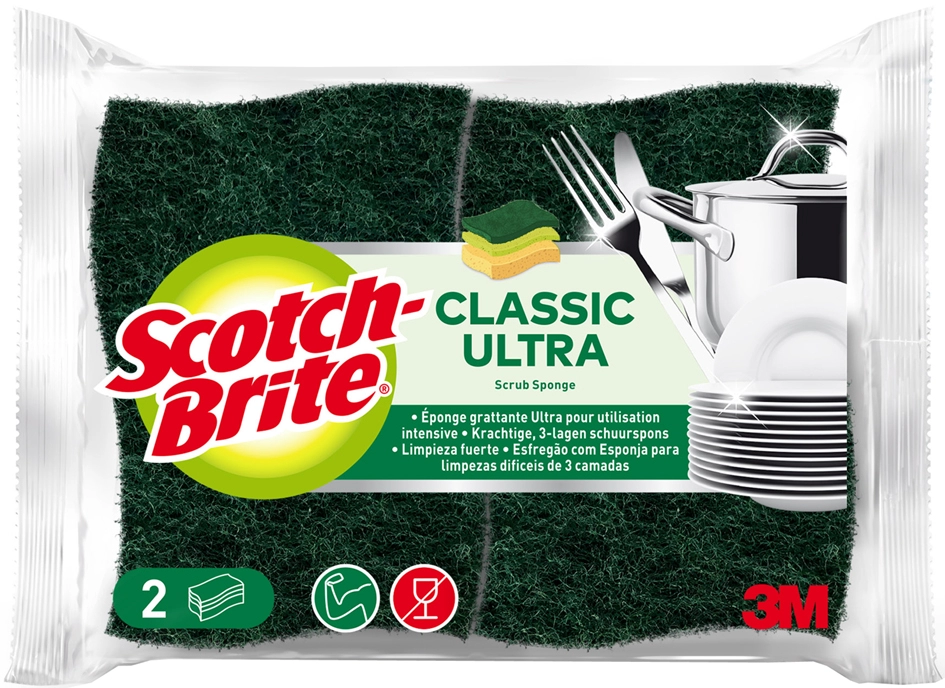 Een 3m scotch-brite eponge grattante classic ultra koop je bij NiceSupplies.nl