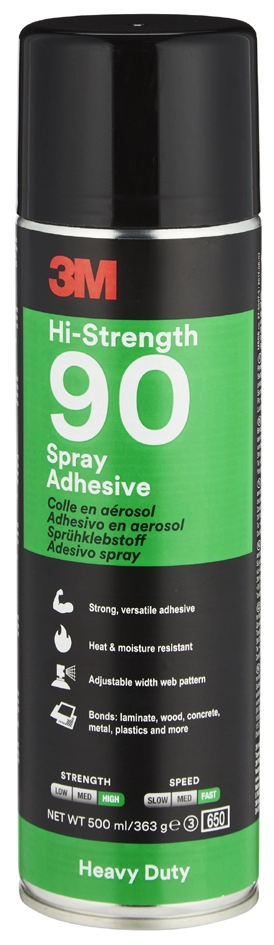 Een 3m sprayklijm hi-strength 90 beige 500 ml koop je bij NiceSupplies.nl