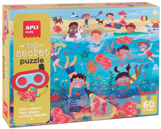 Een "agipa geheimpuzzle ""der strand"" 60 teile " koop je bij NiceSupplies.nl