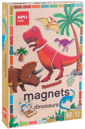 Een "agipa magnetspiel ""dinosaurier"" 52 magnets met magnetb?hne" koop je bij NiceSupplies.nl