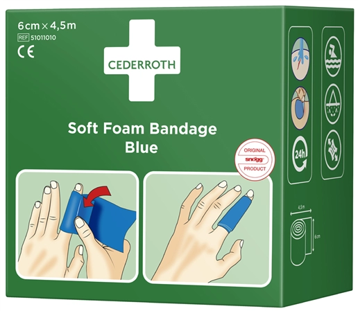 Een "cederroth pleister ""soft foam bandage"" zwart " koop je bij NiceSupplies.nl