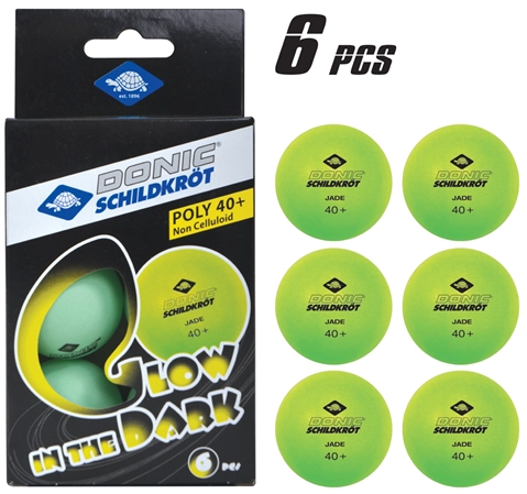 Een "donic schildkrot tafeltennisbal ""glow in the dark"" groen " koop je bij NiceSupplies.nl