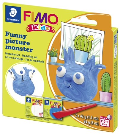 Een "fimo kids boetseer-set ""funny picture monster"" blister " koop je bij NiceSupplies.nl