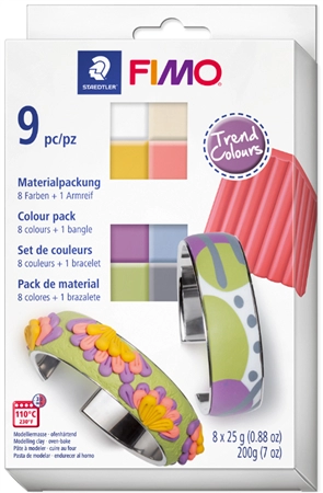 Een "fimo soft boetseerklei-set ""trend colours"" 8 stuks set " koop je bij NiceSupplies.nl