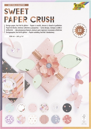 Een "folia designpapierblok ""sweet paper crush"" din a4 " koop je bij NiceSupplies.nl