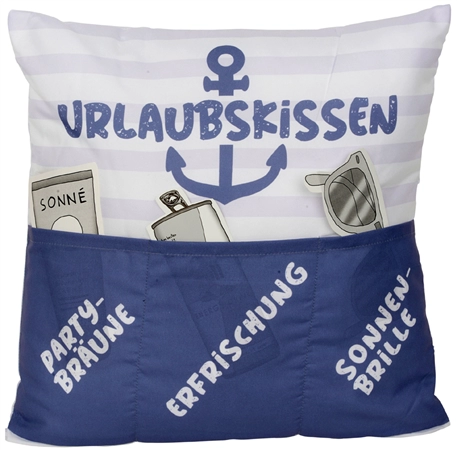 Een "hergo sofahelden kussen ""urlaubskissen"" " koop je bij NiceSupplies.nl