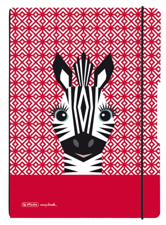 Een "herlitz notitieboek my.book flex ""cute animals zebra"" a6 " koop je bij NiceSupplies.nl