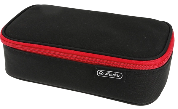 Een "herlitz ronde-etui be.bag beatbox ""blak/red"" " koop je bij NiceSupplies.nl