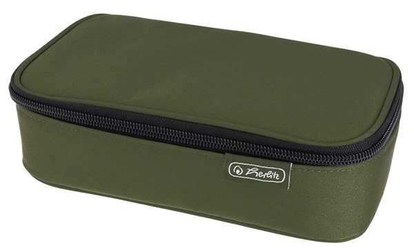 Een "herlitz ronde-etui be.bag beatbox ""olive"" " koop je bij NiceSupplies.nl