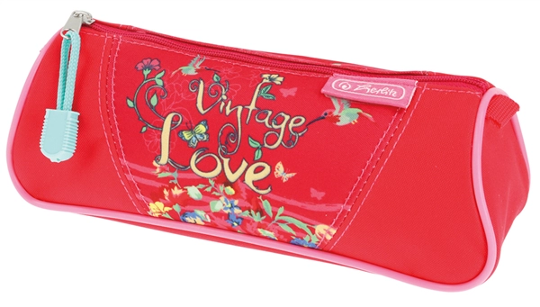 Een "herlitz ronde-etui driehoekig ""vintage love"" " koop je bij NiceSupplies.nl