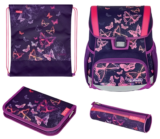 Een "herlitz schooltas loop plus ""butterflies"" " koop je bij NiceSupplies.nl