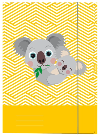 Een "herlitz tekeningenmap ""cute animals koala"" din a3 " koop je bij NiceSupplies.nl