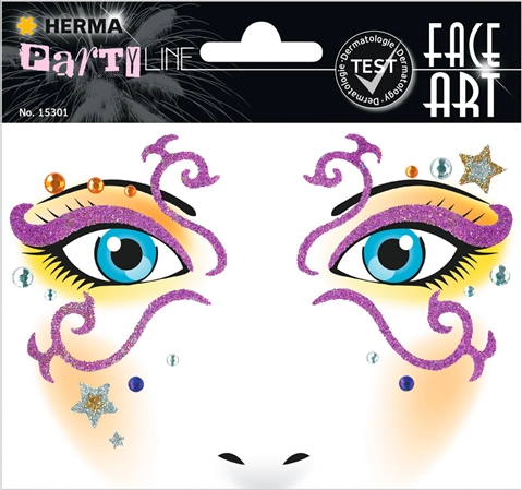 Een "herma face art sticker gezicht ""clown annie"" " koop je bij NiceSupplies.nl