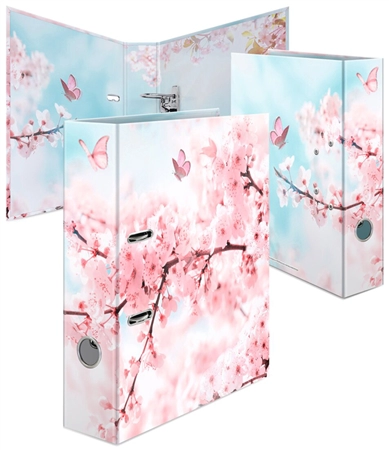 Een "herma ordner met motief bloemen ""cherry blossom din a4 " koop je bij NiceSupplies.nl