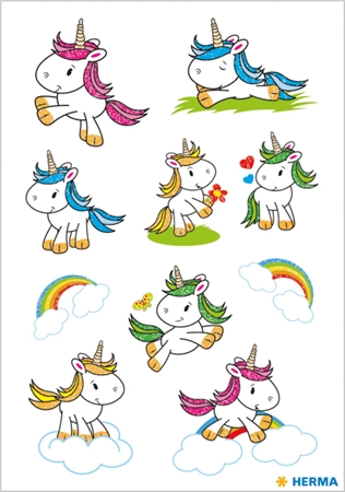 Een "herma sticker decor ""pony"" beglimmert " koop je bij NiceSupplies.nl