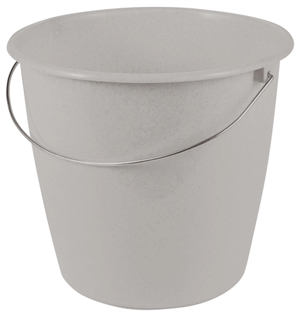 Een "keeeper emmer ""erik"" rond 5 liter nordic-grey " koop je bij NiceSupplies.nl