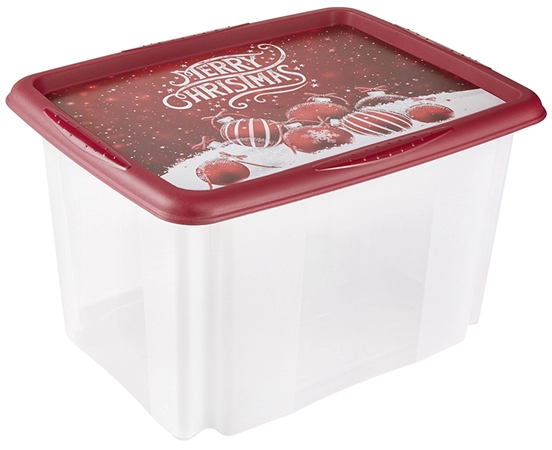 Een "keeeper kerst-box ""wika"" 45 liter met kartoneinleger " koop je bij NiceSupplies.nl