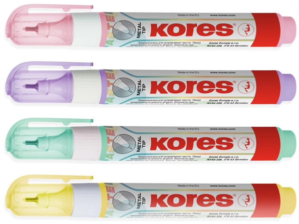 Een "kores correctiestift ""metal tip pastel"" inhoud: 10 g " koop je bij NiceSupplies.nl